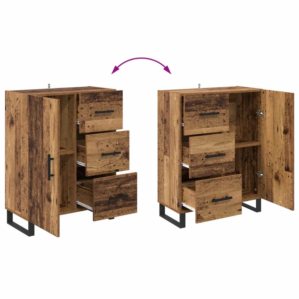Credenza | Madia | Buffet da pranzo | Armadio da pranzo con cassetto Legno vecchio 69,5 x 34 x 90 cm