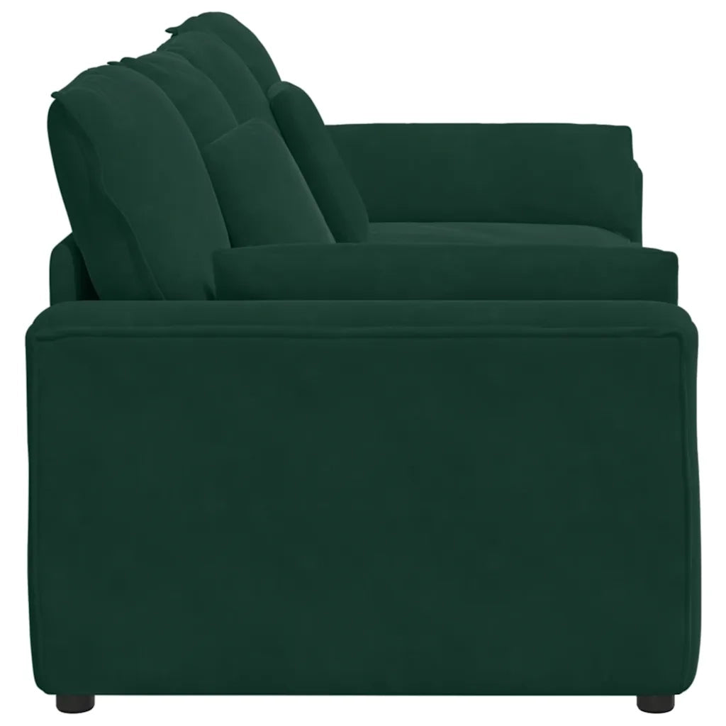 Divano Modulare con Cuscini Verde Scuro CFW7096616