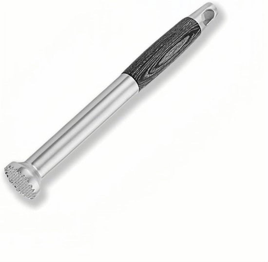 Misto Cocktail in Acciaio Inossidabile (304) - 26 cm/10 pollici, Strumento da Bar Professionale con Manico in Legno Antiscivolo