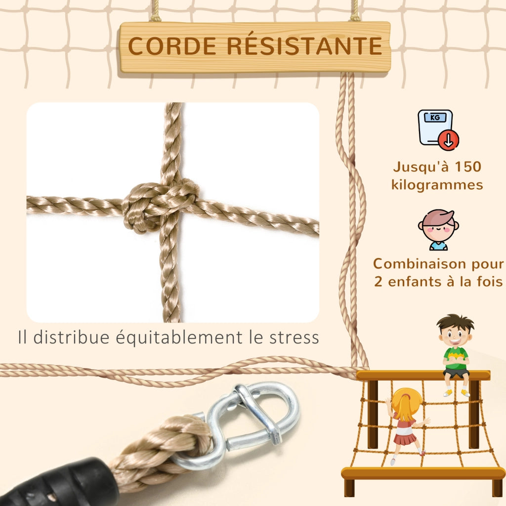 Rete di Sicurezza per Letto a Soppalco e Area Giochi ¨C Zephmum ¨C Grigio 150x200 cm