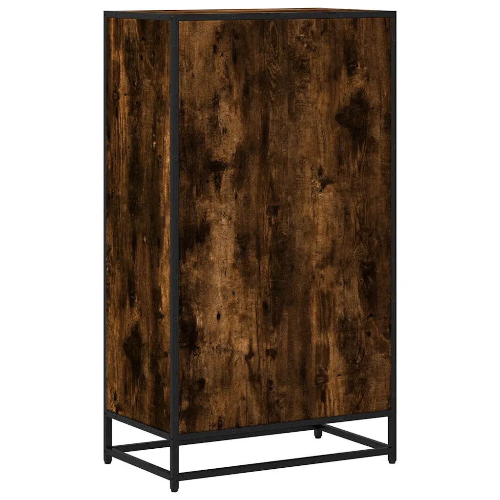 Libreria Rovere Fumo 60x35x107,5 cm in Legno Multistrato