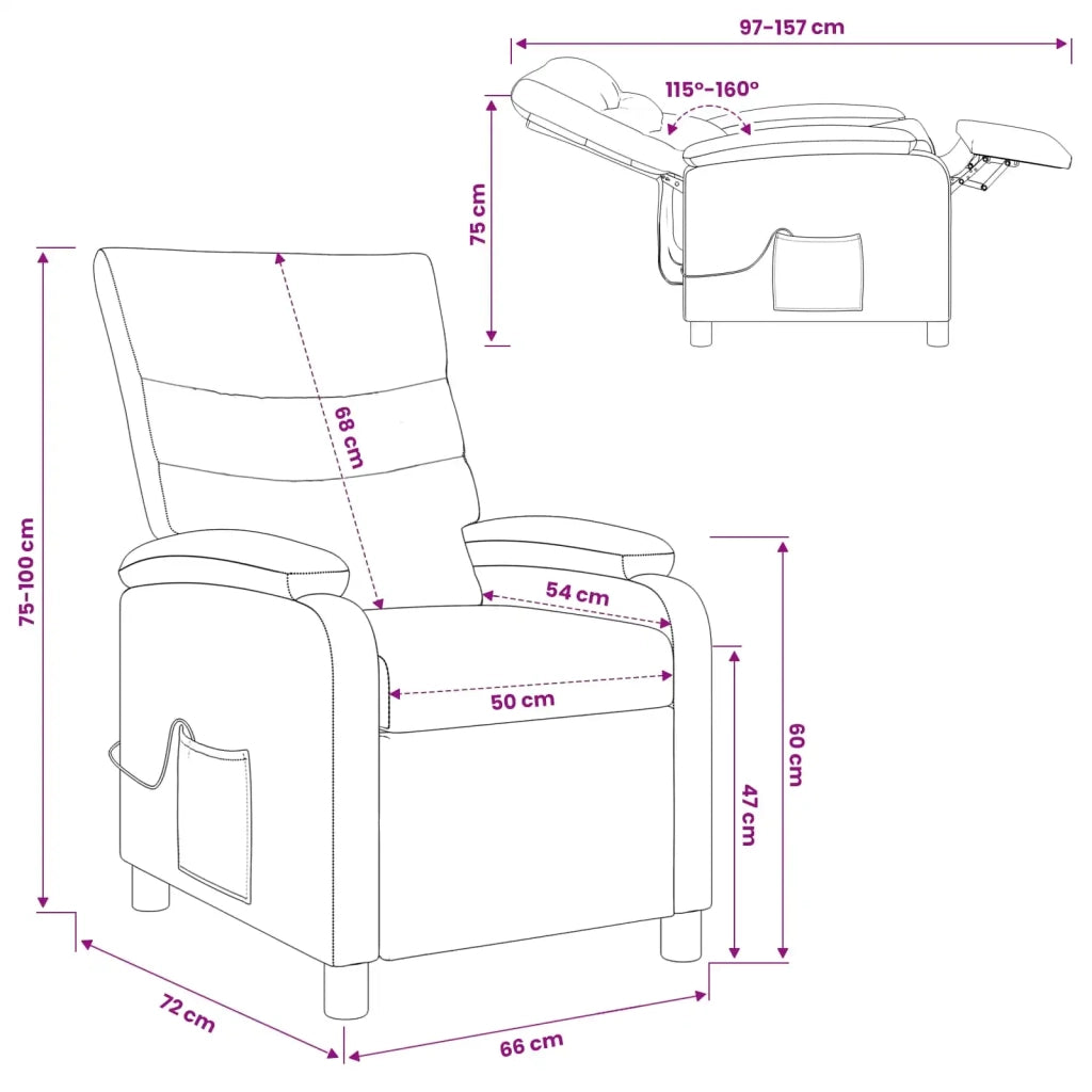 Poltrona Massaggiante Grigio Similpelle 42034904