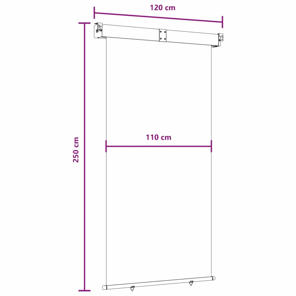 Tenda laterale per balcone 100% poliestere ferro acciaio 42035267