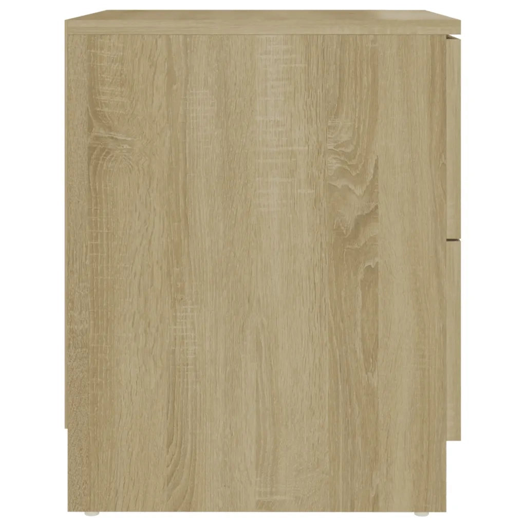 Set di 2 Comodini | Armadio da Notte | Mobiletto da notte Rovere Sonoma 40x40x50 cm in Legno Multistrato