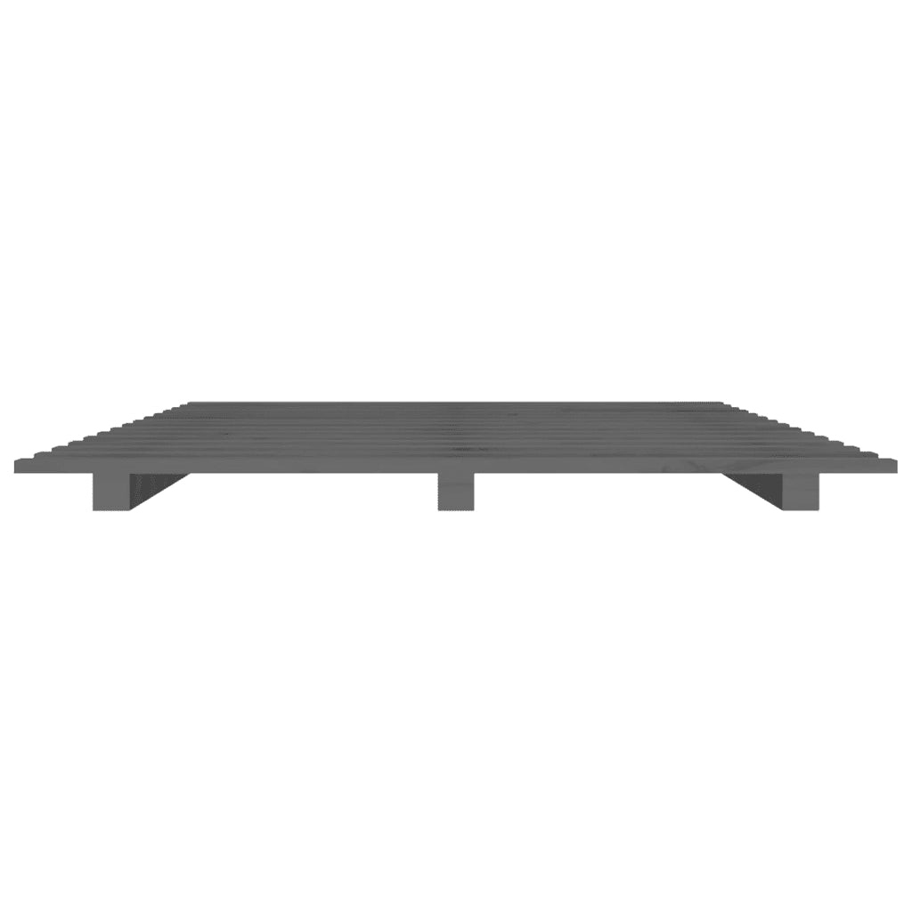 Giroletto Grigio 90x200 cm in Legno Massello di Pino 824550