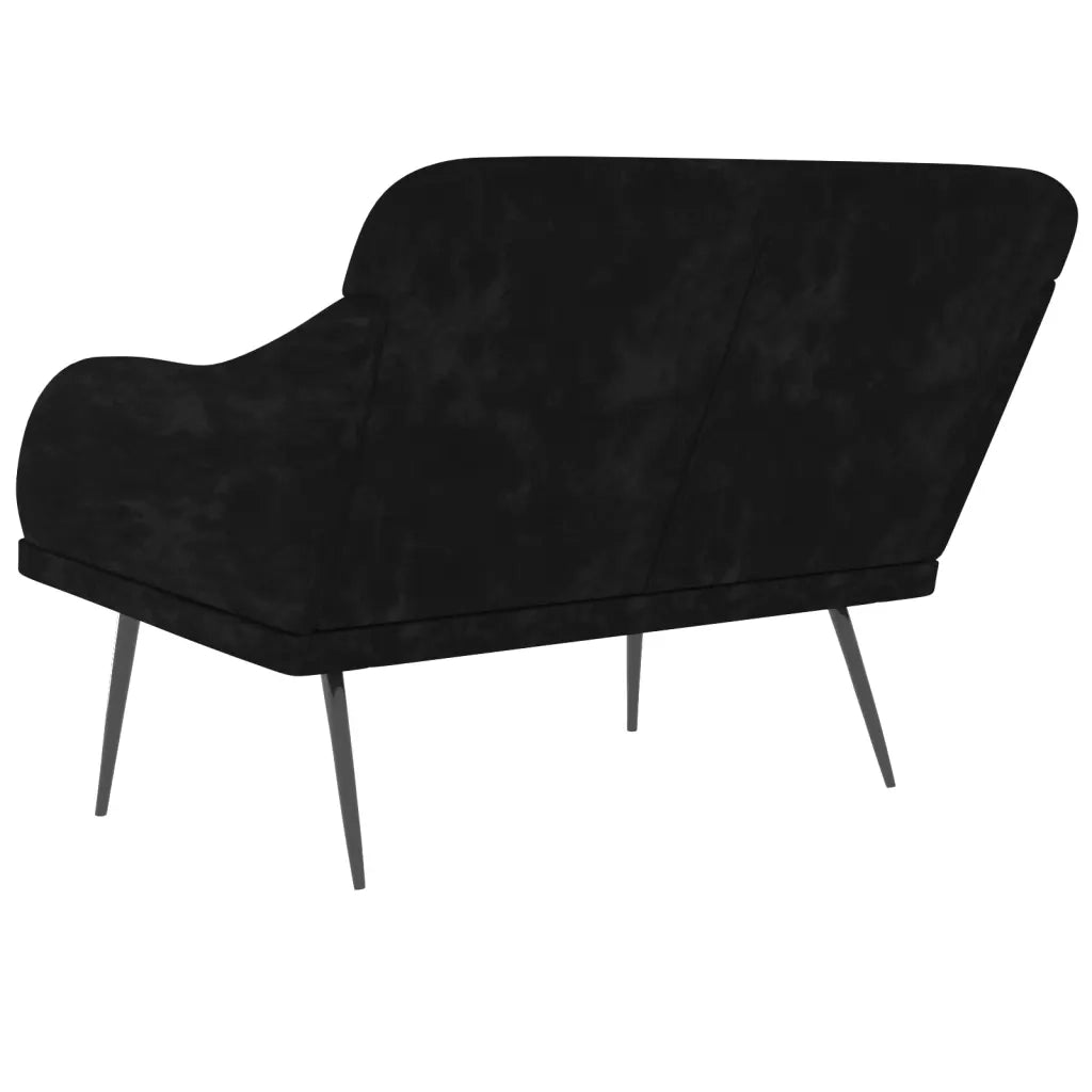 Panca Nera 110x76x80 cm in Velluto CFW4049416