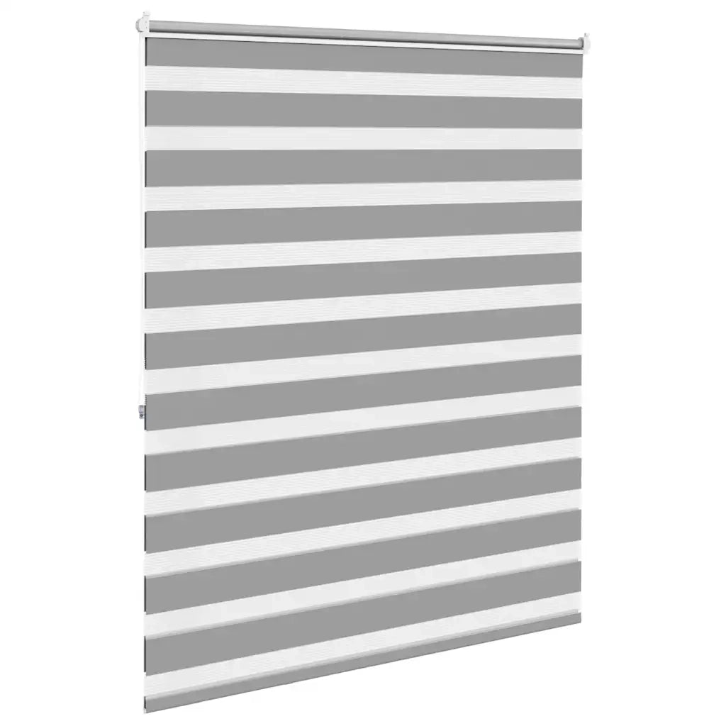 Tenda a rullo zebra 140,9x175 cm Larghezza tessuto 136,7 cm grigio 240223