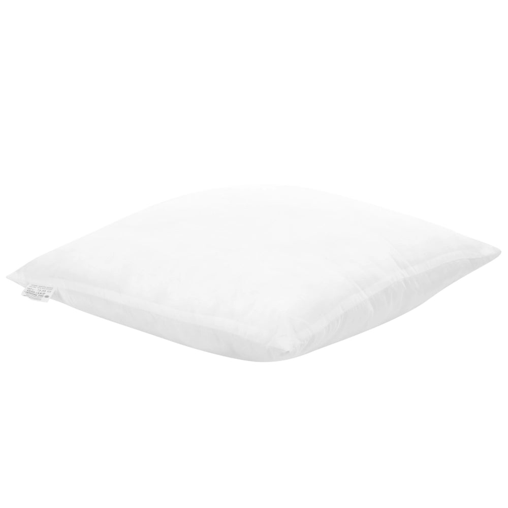Set di 2 cuscini tradizionali bianchi in microfibra e poliestere ad alto profilo 80 x 80 cm camera da letto design classico