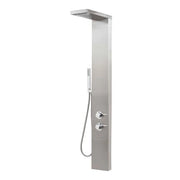 Colonna doccia termostatica in acciaio inox satinato con 4 funzioni