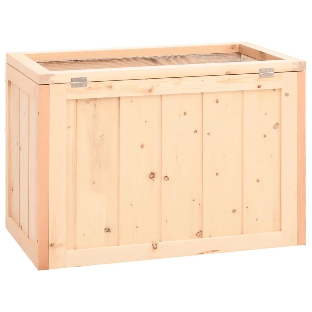 Gabbia per criceti 60 x 35,5 x 42 cm in legno massello di abete marrone 02_0041680