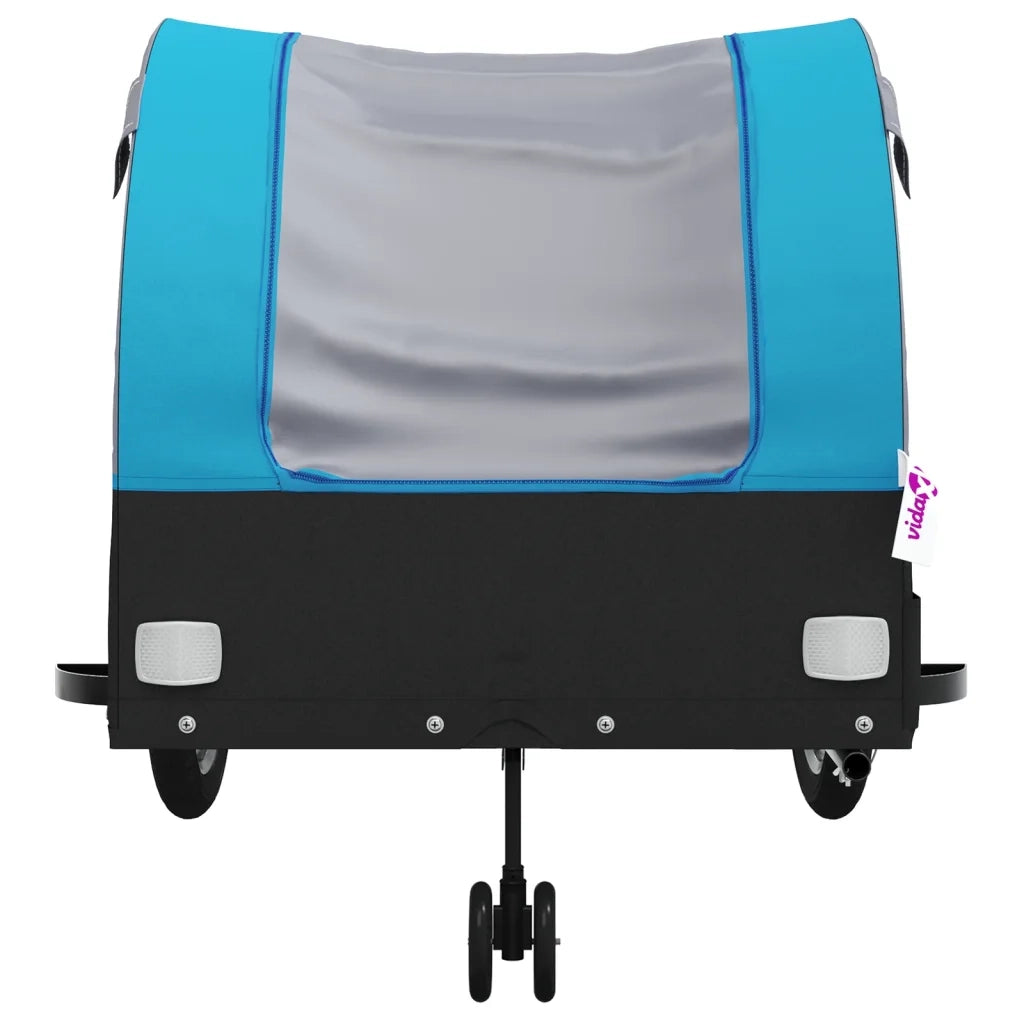 Rimorchio da Bici Nero e Blu 45 kg in Ferro CFW9718161