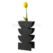 Vaso portafiore decorativo Memphis Nero