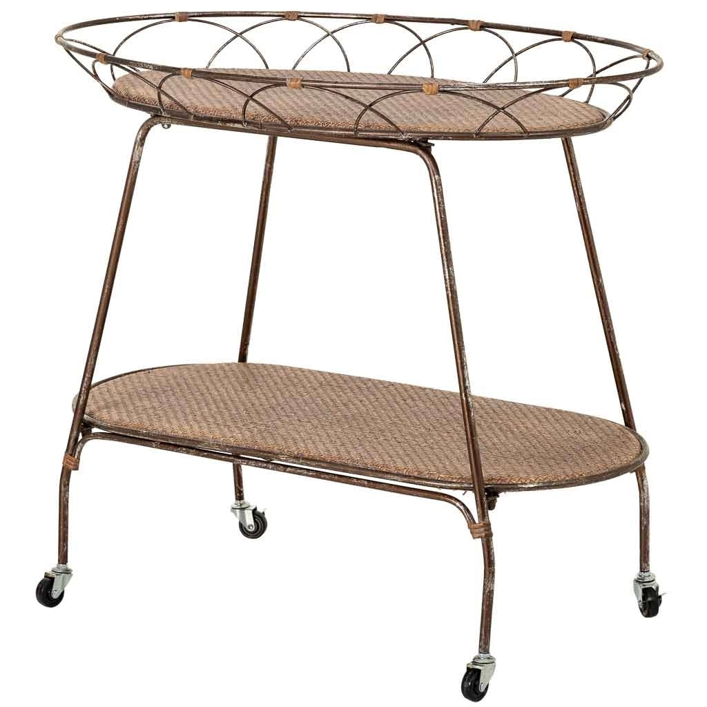Scaffale espositivo in metallo marroni, 84,46x48,26x73,03h cm