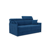 Miryam Divano letto con poggiatesta reclinabili e comfort maxi - design compatto in morbido tessuto smacchiabile T31 189 cm blu