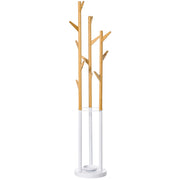 Appendiabiti a pianta ¨C zephmum ¨C bamb¨´ naturale e bianco 120x40x180 cm