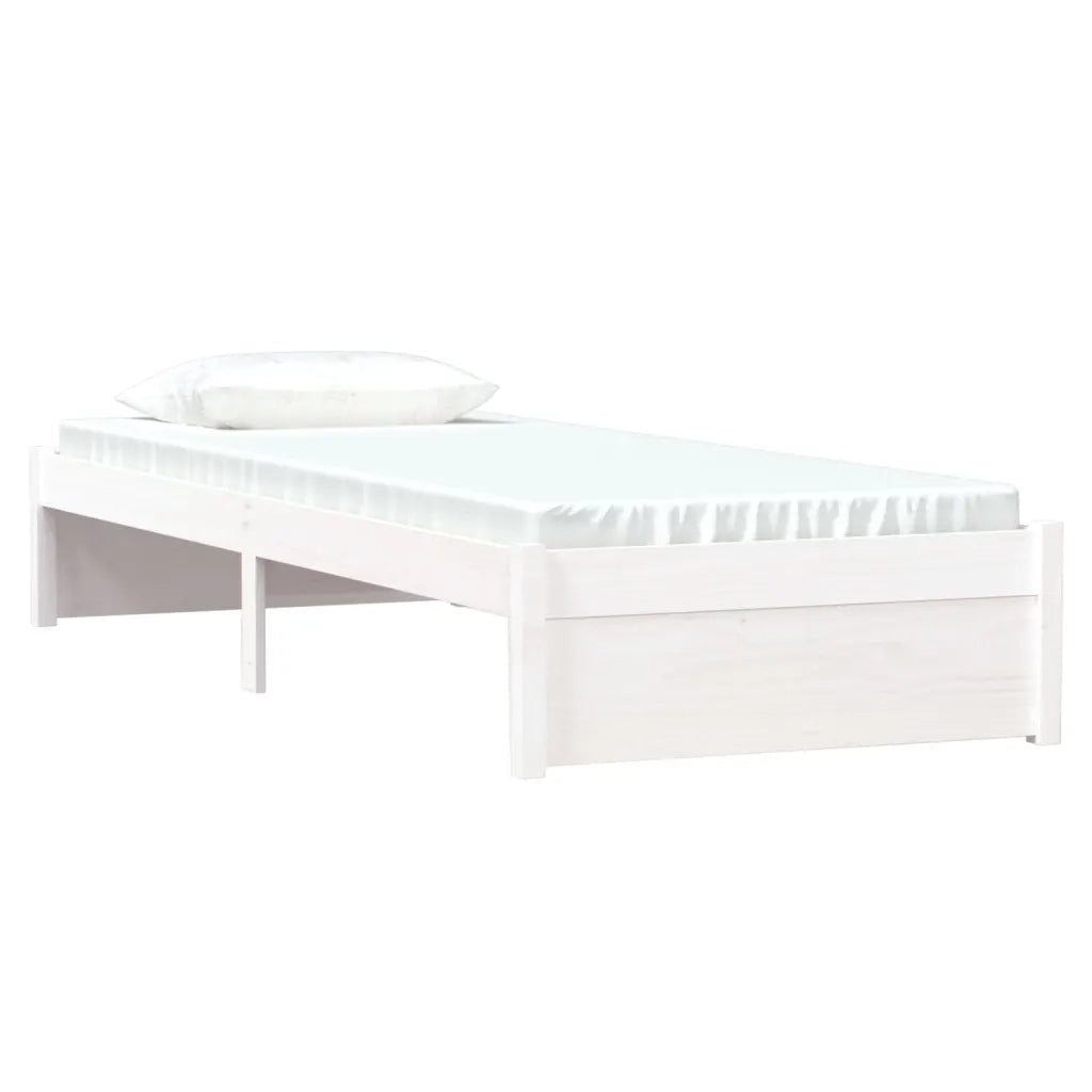 Giroletto Bianco in Legno Massello 75x190 cm Small Single 814910