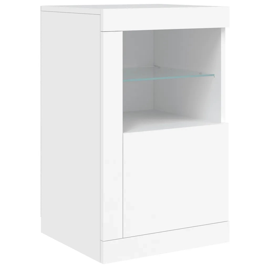 Armadietto con Luci LED Bianco in Legno Multistratocod mxl 108817