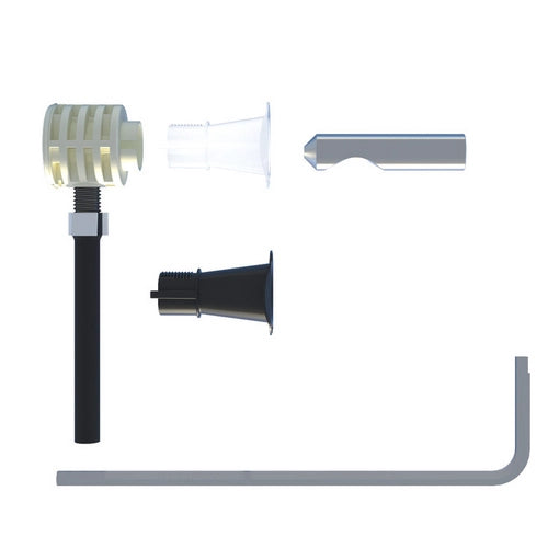 FISSAGGIO NASCOSTO PER WC BIDET SOSPESI CON ACCESSO DA SOTTO- FISCH- pezzi 1