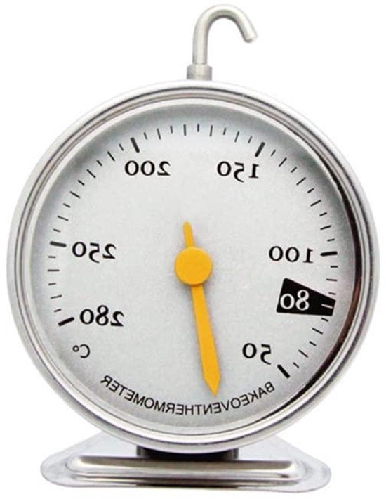 Termometro per forno in acciaio inossidabile per cucina, prodotti da forno domestici, termometro per alte temperature, termometro per forno resistente.