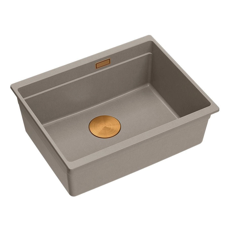 Lavello In Granito Logan 100 Beige Tappo oro