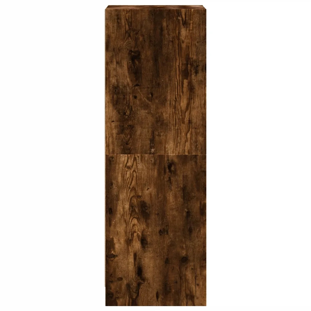 Credenza | Madia | Buffet da pranzo | Armadio da pranzo con Ante in Vetro Rovere Fumo 35x37x109 cm