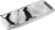 Strumento per tagliare le uova - 1 pezzo - bianco/argento - plastica - 27 x 11,6 x 4,5 cm