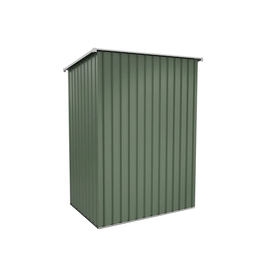 Casetta da giardino in acciaio zincato verde 1,51x1,03xh1,96 m - 48kg- 1,55 metri quadri