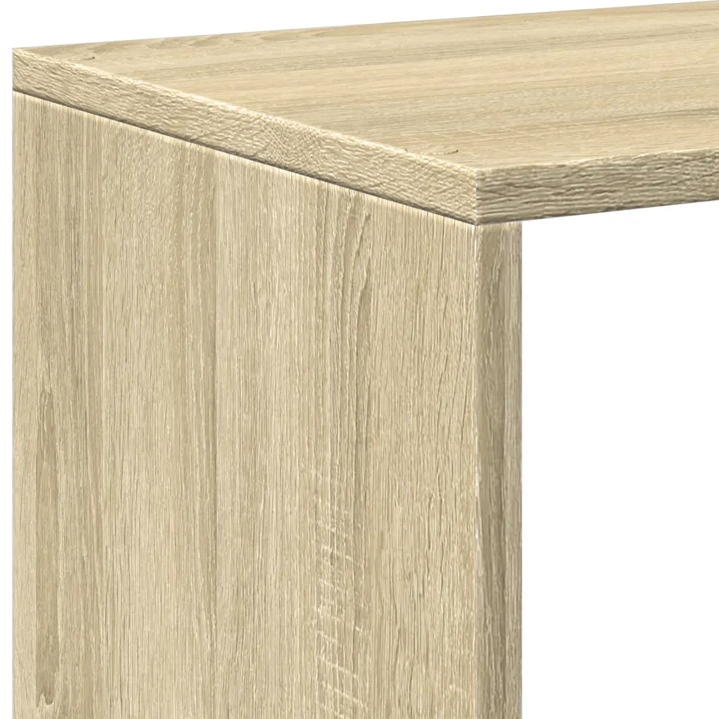 Libreria 4 Ripiani Rovere Sonoma 131,5x29x131,5 cm Truciolato 857969