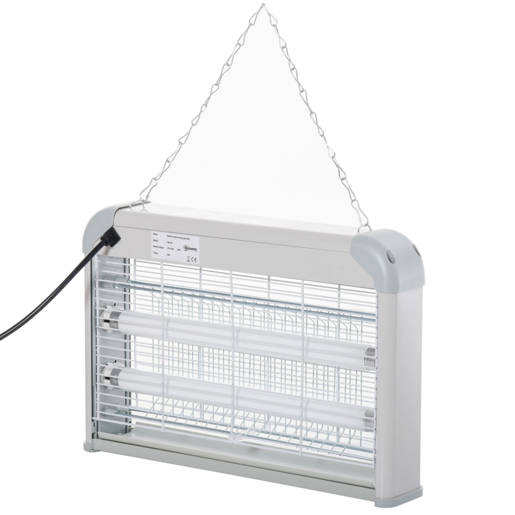Lampada UV anti insetti elettrica ¨C zephmum ¨C 20 W grigio