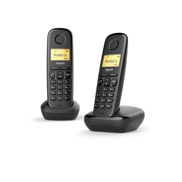Gigaset wireless landline phone a170 duo black (l36852-h2802-d201) - 4250366850788