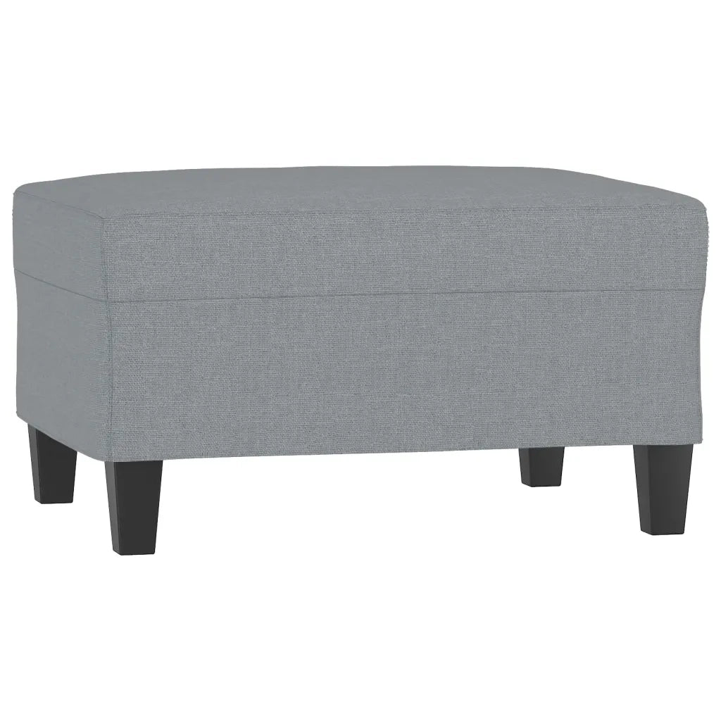 Poggiapiedi Grigio Chiaro 70x55x41 cm in Tessuto 349347