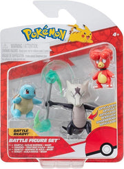 Pokemon Battle figure set,Squirtle,Alolan Marowak,Magby,Jazwares,Eta 4+