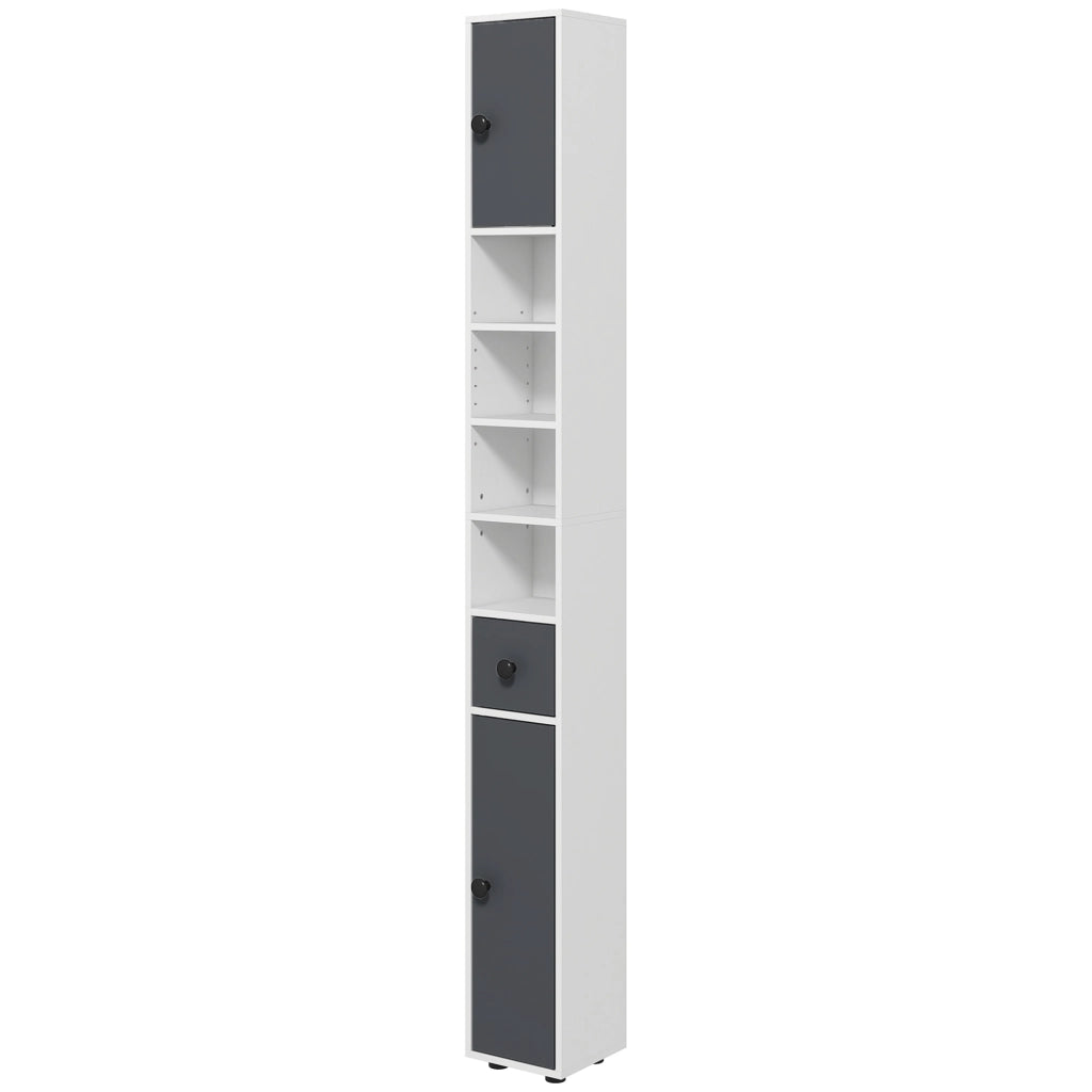 Armadio bagno ¨C zephmum ¨C grigio 20x20x180 cm
