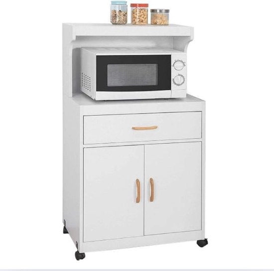 Carrello Cucina - Credenza Cucina - Magnetron - Multifunzionale - 62x119x40 cm