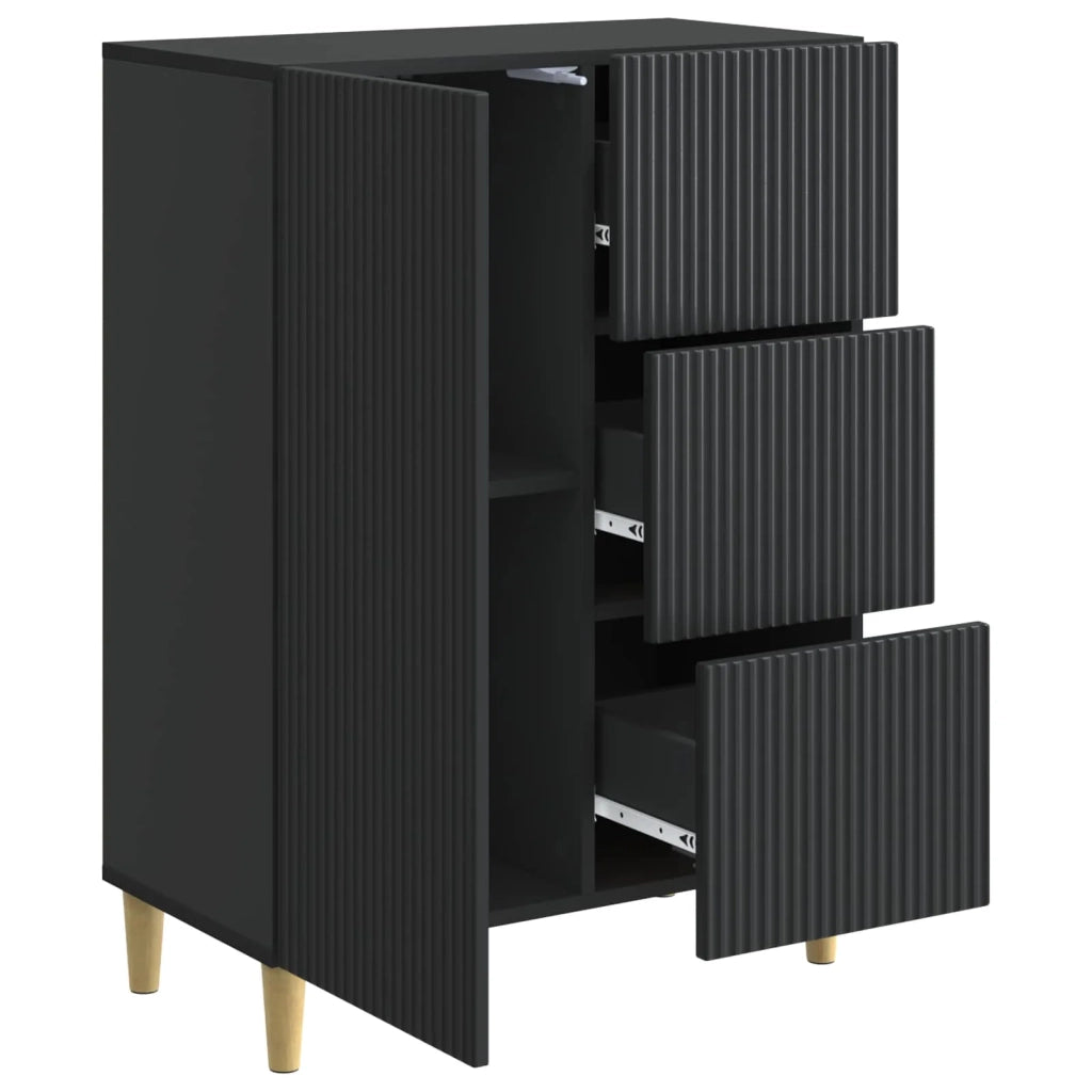 Credenza Nero 66 x 34,5 x 90 cm Legno ingegnerizzato 894626