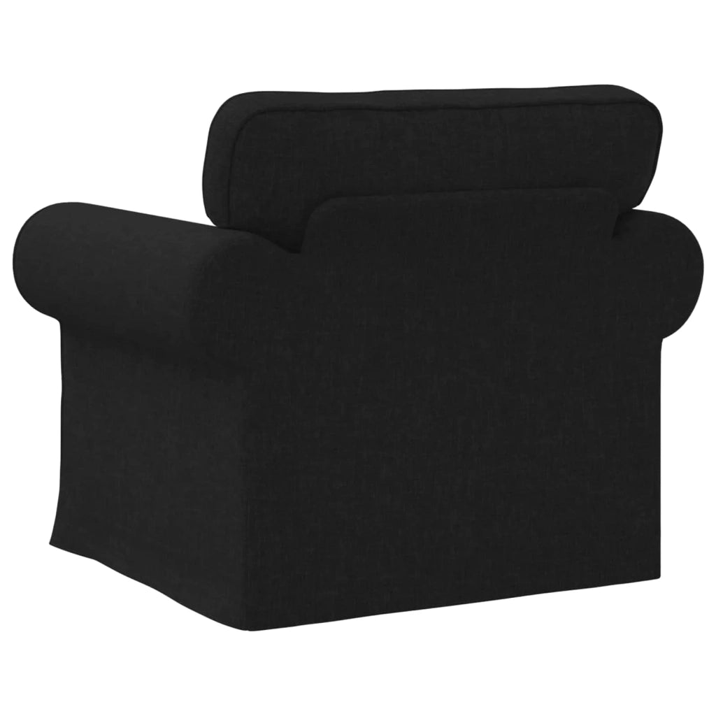Divano Nero 95 x 82 x 80 cm Tessuto