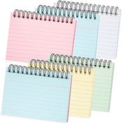 Cartelle di indice multicolore 125 x 75 cm - Cartelle di revisione per scuola e ufficio - Blocchi di note spiralette colorati - Pelle - 300 fogli
