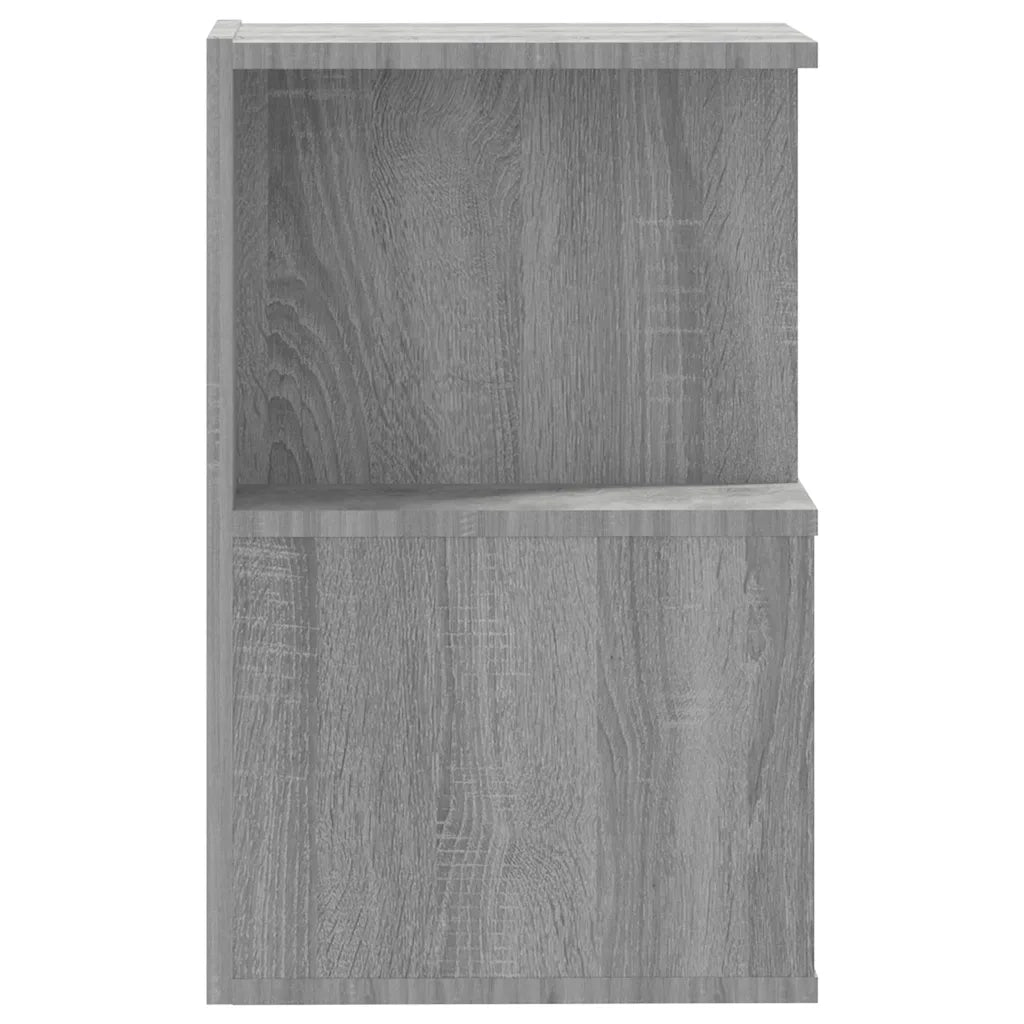 Comodini 2 pz Grigio Sonoma 35x35x55 cm in Legno Multistrato 815186