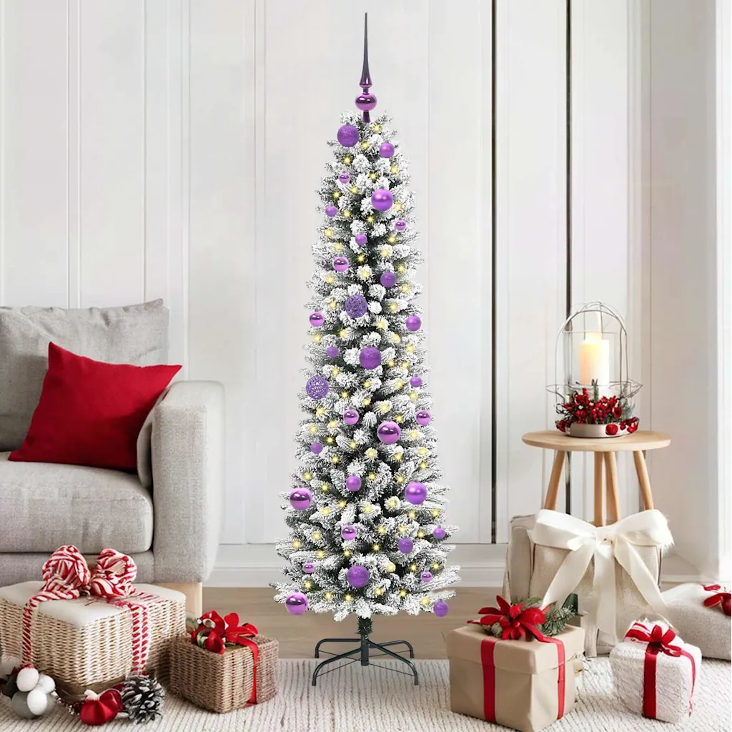Albero di Natale | Decorazioni natalizie artificiale con 150 LED Bianco 150 cm