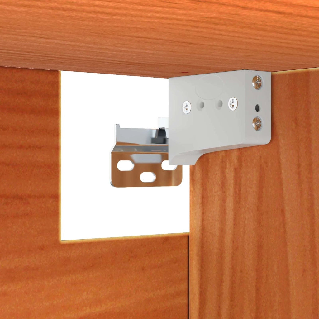 Armadietto a muro 2 pcs Marrone cerato 80 x 30 x 35 cm 869856