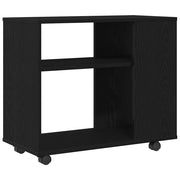Tavolino Laterale | Tavolo laterale in rovere nero 70x35x60 cm in legno ingegnerizzato