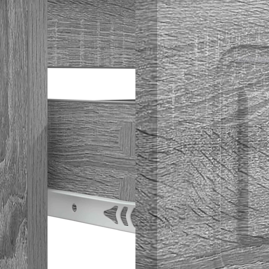 Armadio per Lavabo da Bagno UTRECHT Sonoma grigio 897681