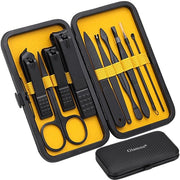 Set di Manicure e Pedicure Professionale - Strumenti per Unghie di Alta Qualità - Set da 10 pezzi
