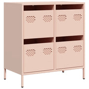 Credenza | Madia | Buffet da pranzo | Armadio da pranzo Rosa 68x39x73,5 cm in Acciaio Laminato a Freddo