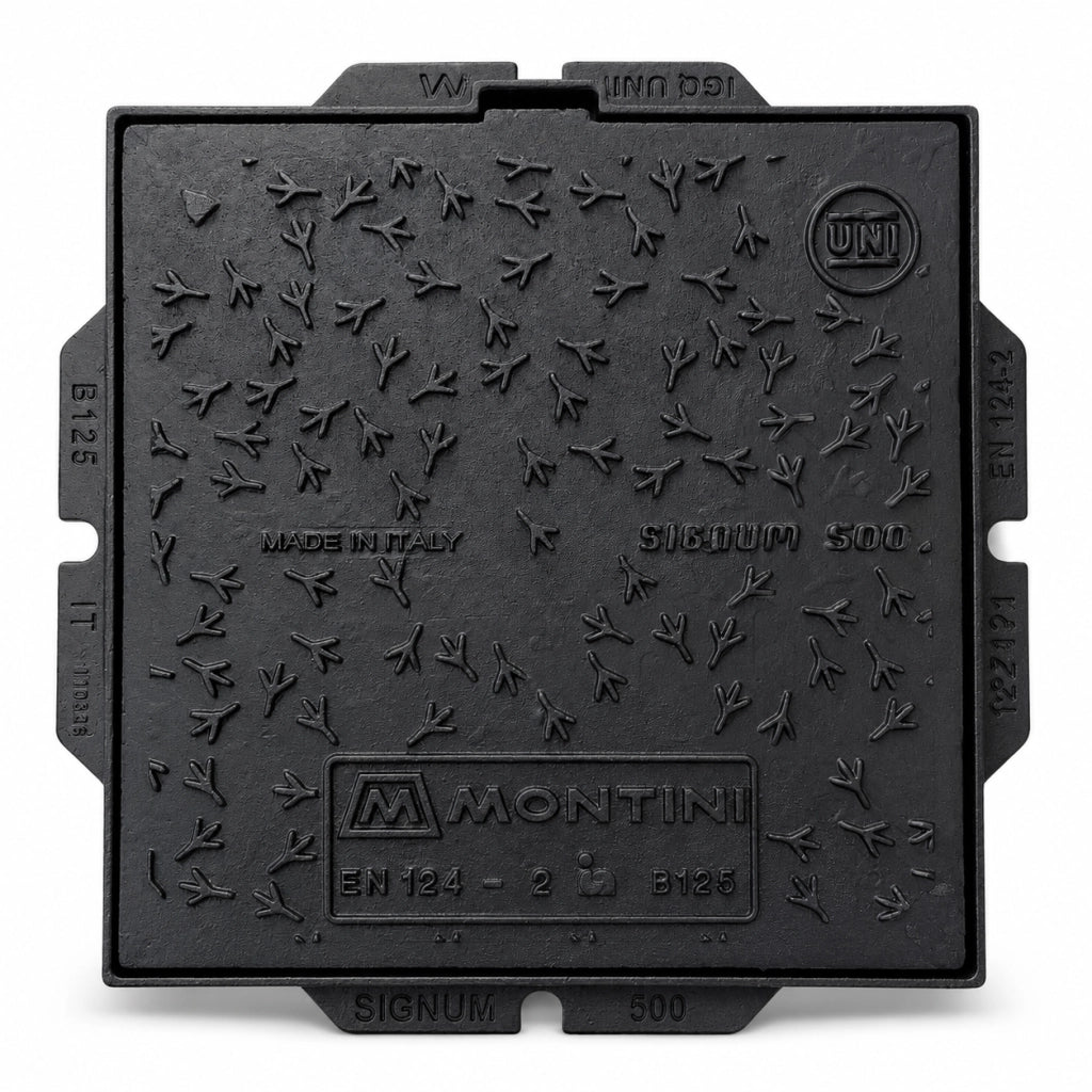 Chiusino In Ghisa Classe B125 Signum 50 x 50 Montini