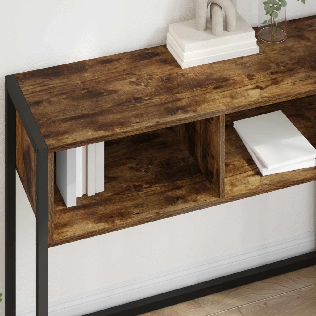 Tavolino Quercia Fumosa 100 x 36 x 75 cm Legno multistrato 886692
