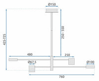 Lampada APP596-4C +remote