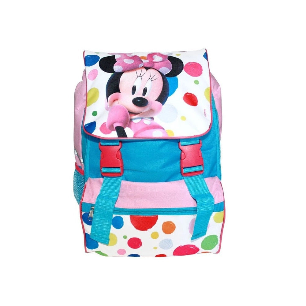 Trade Shop - Zaino Scuola Disney Minnie Mouse Estensibile In Tessuto 41 X 28 X 13 Cm -