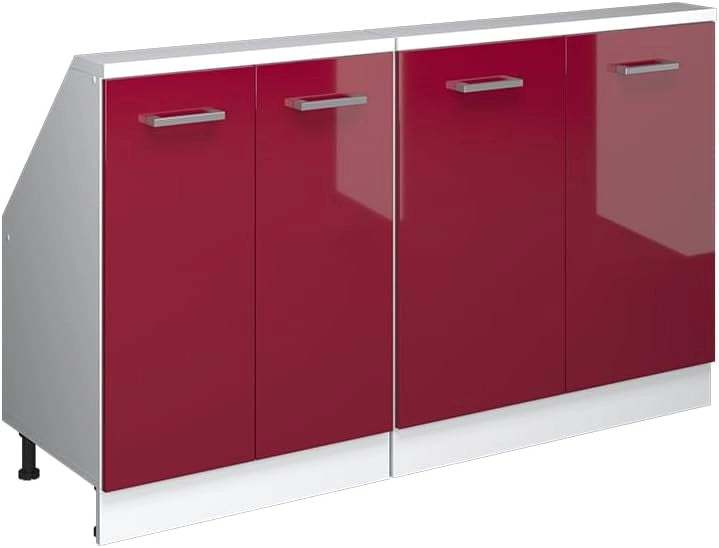 Mobile sottotetto Rion, Quercia dorata, con 2 porte, adatto per il salvaspazio sotto tetti spioventi