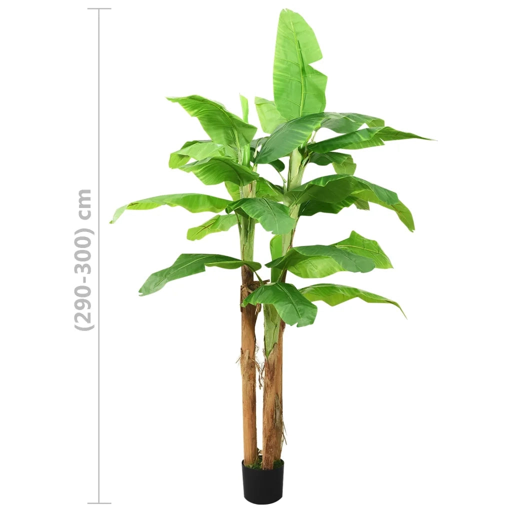 Albero di Banane Artificiale con Vaso 300 cm Verde CFW2719672